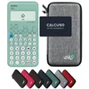 Image de Casio fx-92 Collège avec Housse de Protection WYNGS Incluse Gris Clair - Calculatrice Scientifique - Pack de Base