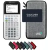 Image de TEXAS INSTRUMENTS CALCUSO Pack économique: TI 83 Premium CE Python Edition Calculatrice Graphique + étui de Protection WYNGS Gris Clair + Garantie étendue de CALCUSO
