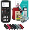 Image de CALCUSO Ensemble Premium Rouge avec Calculatrice Graphique TI 82 Advanced Python Edition