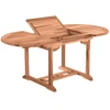 Image de Sit Garden - Table de jardin ronde extensible avec coulissant papillon extensible jusqu'à 170 cm naturel - 120x120x75 cm OS