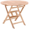 Image de Sit Garden - Table de jardin en Teck rond naturel -80x80x75 cm OS