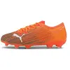 Image de PUMA Ultra 2.1 FG/AG Jr, Chaussure de Football Mixte Enfant, Schockierendes Orange Schwarz, 38.5 EU