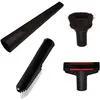 Image de Lot de 4 accessoires pour aspirateur, suceur plat, brosse à tapisserie, brosse universelle, brosse de bord de 35 mm de diamètre, compatibles avec les aspirateurs mobiles RUPES S130EL