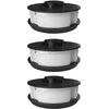 Image de FixedByU Lot de 3 bobines de Rechange compatibles avec Coupe-Bordures électrique Einhell GC-ET 4530 (épaisseur du Fil 1,4 mm, Largeur de Travail 30 cm, Longueur du Fil 10 m)