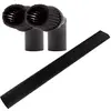 Image de Suceur plat maxi 35 cm, Ø 35 mm, raccord de tuyau avec 2 brosses à poils synthétiques, aspirateur domestique, grand suceur plat, pinceau de bord rond