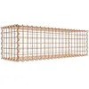 Image de Gabion rouillé 100 cm x 30 cm x 30 cm (L x H x P), maille 5 cm x 5 cm, spirale