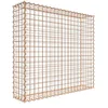 Image de Gabion rouillé 100 cm x 90 cm x 20 cm (L x H x P), maille 5 cm x 5 cm, spirale