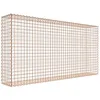 Image de Gabion rouillé 200 cm x 100 cm x 30 cm (L x H x P), maille 5 cm x 5 cm, spirale
