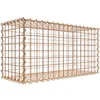 Image de Gabion rouillé 80 cm x 40 cm x 30 cm (L x H x P), maille 5 cm x 5 cm, spirale