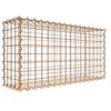 Image de Gabion rouillé 80 cm x 40 cm x 20 cm (L x H x P), maille 5 cm x 5 cm, spirale