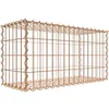 Image de Gabion rouillé 80 cm x 40 cm x 30 cm (L x H x P), maille 5 cm x 10 cm, spirale
