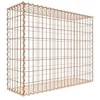 Image de Gabion rouillé 100 cm x 80 cm x 30 cm (L x H x P), maille 5 cm x 10 cm, spirale