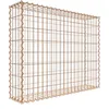 Image de Gabion rouillé 100 cm x 80 cm x 20 cm (L x H x P), maille 5 cm x 10 cm, spirale