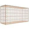 Image de Gabion rouillé 100 cm x 50 cm x 30 cm (L x H x P), maille 5 cm x 10 cm, spirale