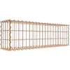 Image de Gabion rouillé 100 cm x 30 cm x 20 cm (L x H x P), maille 5 cm x 10 cm, spirale