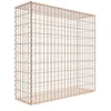 Image de Gabion rouillé 100 cm x 100 cm x 30 cm (L x H x P), maille 5 cm x 10 cm, spirale