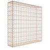 Image de Gabion rouillé 100 cm x 100 cm x 20 cm (L x H x P), maille 5 cm x 10 cm, spirale