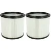 Image de vhbw 2x filtre plissé compatible avec Lavor Ashley 100, 300 aspirateur - blanc