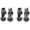 Image de vhbw 8x Roulettes (25 mm) pour chariot inférieur lave-vaisselle compatible avec Juno JSI 4362, JSI 5462, JSV 4360, JSV 5960, SSI 361W