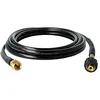 Image de vhbw Tuyau de rallonge 3 m compatible avec Kärcher Hobby jusque année de fab. 2013 nettoyeur haute pression avec connexion M22 x 1,5, noir