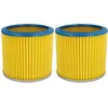 Image de vhbw 2x filtre plissé compatible avec Einhell B-NT 1250, EMK 1000, SMK 300 / E, Universal 18-50l aspirateur - bleu/jaune