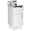 Image de Royal Catering RCPKF 13DSH Friteuse Électrique Professionnelle Semi-Professionnelle Avec Robinet De Vidange Sur Pied 16 Litres Triphasé (5 000 W, 50-190 °C, 10 l d'huile, 400 V)