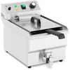 Image de Royal Catering RCPSF 9ETH Friteuse Électrique Professionnelle Semi-Professionnelle Avec Robinet De Vidange 9 Litres Monophasé (3 000 W, 50-190 °C, 230 V)