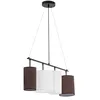 Image de Uniprodo UNI_LD_12 Plafonnier - 4 ampoules x 40 W - abat-jour en tissu Lampe de plafond Éclairage de plafond Luminaire de plafond Plafonnier LED