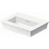Image de Tulip blanc lave-mains, largeur 450mm, sans trou pour robinet, sans trop-plein, 0, 737450070, Couleur: Blanc