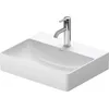 Image de Duravit DuraSquare Lavabo Compact, 50x40cm, sans percement pour la robinetterie, sans trop-Plein, Dessous émaillé et poncé, 23565000, Couleur: Blanc