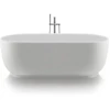 Image de Duravit Oval-Baignoire Luv 160x75x46 cm, autoportante, 2 poignées, blanc mat