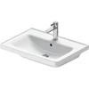 Image de Duravit Meuble vasque D-Neo 65x48 cm, avec robinetterie, blanc, avec trop-plein, trou robinet