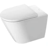 Image de Duravit WC sur pied, chasse profonde D-Neo 37x58 cm, 4,5 l, sortie horizontale, sans rebord, blanc
