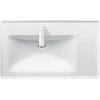 Image de Duravit Meuble vasque D-Neo 80x48 cm, avec trou robinet, blanc, asy, B gauche, avec trop-plein, HLB