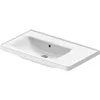 Image de Duravit D-Neo lavabo pour Meuble, Bassin à Gauche, 800x480mm, sans Trou pour robinetterie, avec trop-Plein, Blanc Brillant, 2369800060
