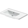 Image de Duravit Meuble vasque D-Neo 80x48 cm, sans trop-plein, blanc, asy, B gauche, avec trop-plein, HLB