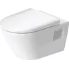 Image de Duravit D-Neo WC suspendu, chasse deau basse, sans rebord, sortie horizontale, 370x540x400mm, 2578092000, Couleur: blanc