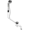 Image de Duravit Garniture de vidage Quadroval avec tirette 85 cm, d 5,2 cm, pour bonde de baignoire, chrome