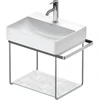 Image de Duravit Console métallique DuraSquare 56,5x38 cm, murale, chrome