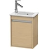 Image de Duravit Meuble sous-lavabo Ketho 40x28,5x55 cm, suspendu, T droite, chêne naturel
