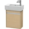 Image de Duravit Meuble sous-lavabo Ketho 45x22,5x55 cm, suspendu, T droite, chêne naturel