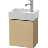 Image de Duravit Meuble sous-lavabo L-Cube 36,4x24,1x40 cm, suspendu, T droite, chêne naturel