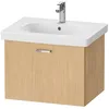 Image de Duravit XBase Meuble sous-lavabo Mural L:60 cm avec 1 tiroir, XB607003030, Couleur: Nature