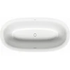 Image de Duravit Baignoire ovale White Tulip 180x90x48 cm, îlot, 2 RS, blanc