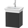 Image de Duravit Meuble sous lavabo White Tulip 38,4x29,8 cm, 1 porte, raccord D, gris brillant