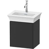 Image de Duravit Meuble sous lavabo White Tulip 38,4x29,8 cm, 1 tiroir, à droite, graphite mat