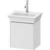 Image de Duravit Meuble sous lavabo White Tulip 38,4x29,8 cm, 1 porte, raccord droite, blanc brillant