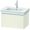 Image de Duravit White Tulip, Meuble sous-lavabo Mural, Largeur 684 x Profondeur 458mm, avec 1x tiroir, avec Technologie Tip-on, WT42410H4H4, Couleur: Blanc Nordique Brillant