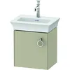 Image de Duravit White Tulip, Meuble sous-lavabo Suspendu, Largeur 384 x Profondeur 298mm, avec 1x arrêt de Porte à Gauche, avec poignée, WT4250LH3H3, Couleur: Taupe Brillant