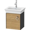 Image de Duravit Meuble sous-lavabo White Tulip 38,4x29,8 cm, 1 tiroir, gris naturel mat